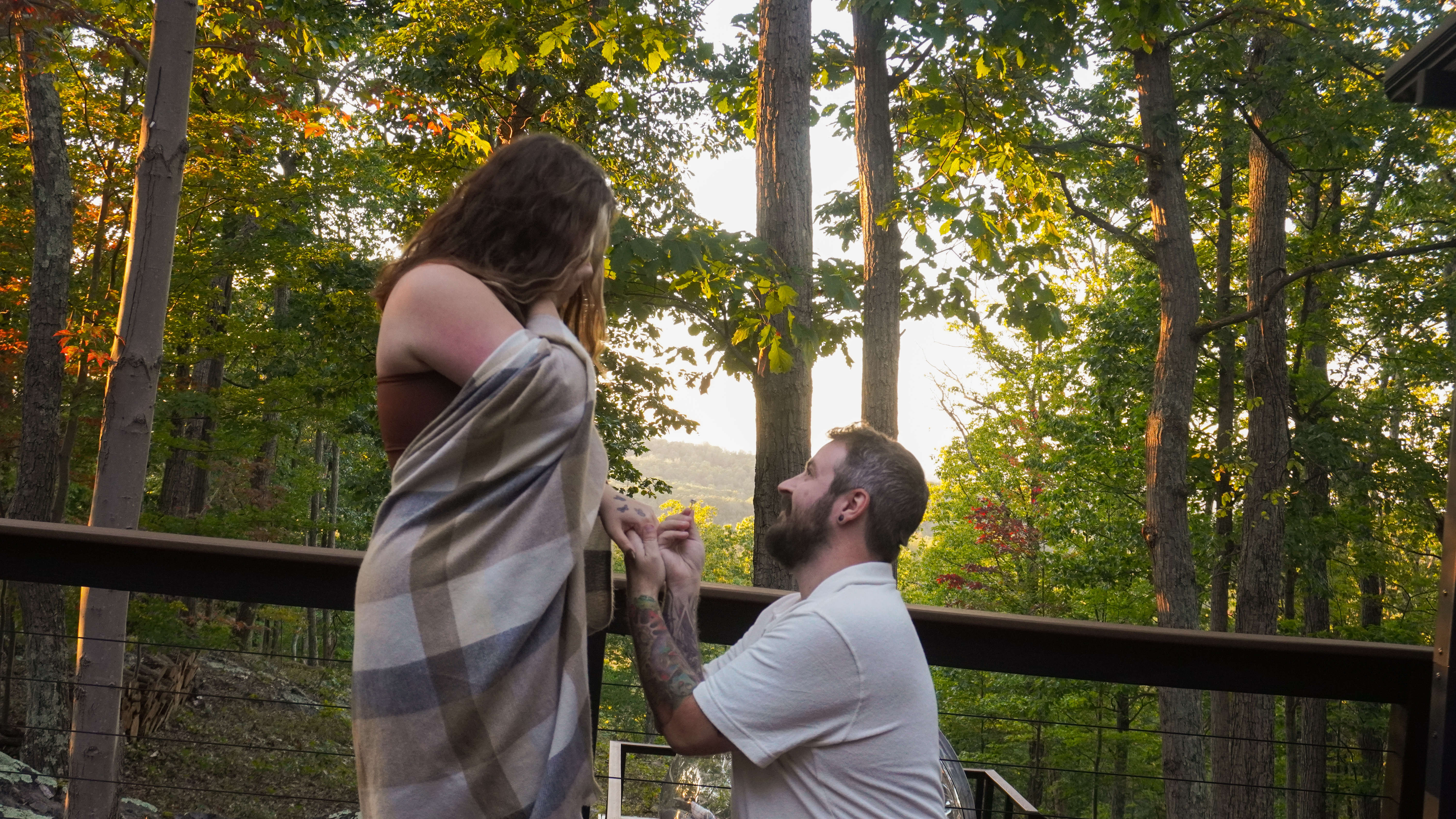 The proposal in Bluemont, Virginia